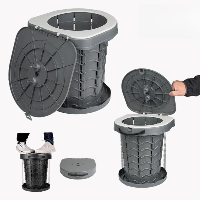 Toilet Portable from Exterior Washable, Toilet for Camping, Emergency WC for Car, Foldable Stool Portable