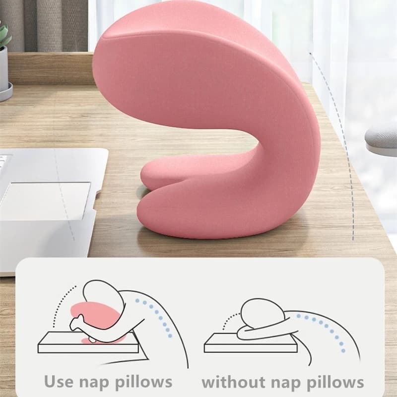 Cuscino per pisolino in memory foam Supporto ergonomico Cuscino di supporto per spalla portatile per testa, collo, morbido cuscino da viaggio per dormire cervicale