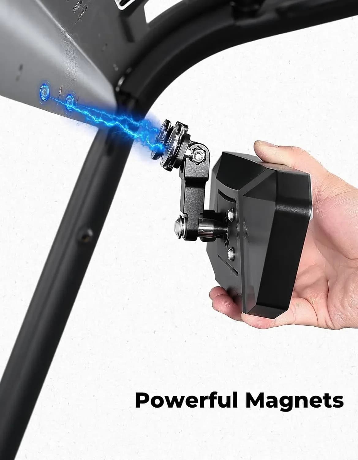 Tosaerba, carrelli da golf Specchietto retrovisore magnetico UTV con grandangolo HD e 360 ° Regolazione giunto sferico compatibile con trattori