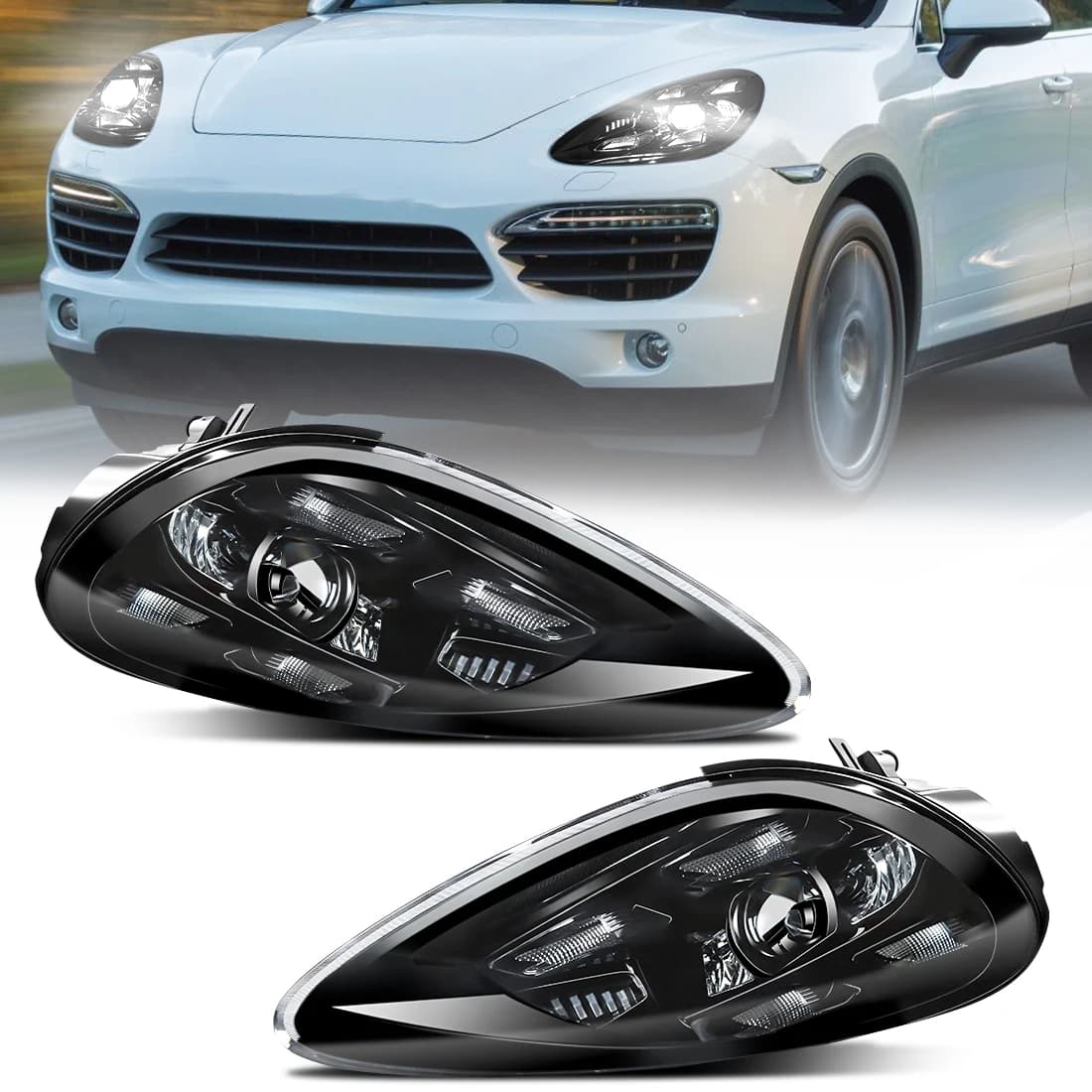 High Quality With Warranty Car Parts Auto Lamp LED Matrix Headlight DRL Headlamp For Porsche Cayenne 958.1 2011 2012 2013 2014