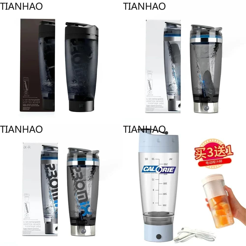 Automatic Electric Portable Mixing Cup for Fitness Water Protein Powder Meal Replacement Milkshakes with Measurement Scale