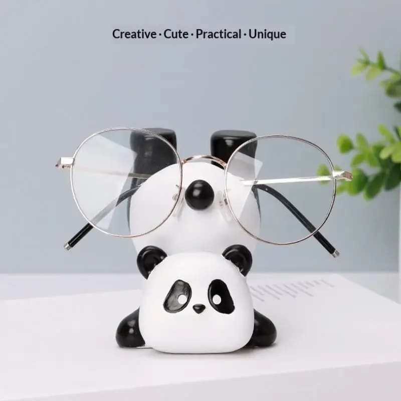 Portaocchiali a Forma di Panda Invertito, Supporto per Occhiali da Scrivania, Portaocchiali da Sole, Decorazione per Casa e Camera da Letto