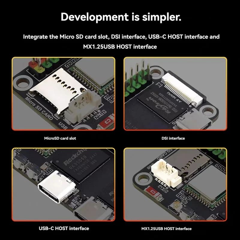New! !Development board for Luckfox Lyra Zero W RK3506B Linux with 2.4 Ghz/Bluetooth 5.2 Wi-Fi6 for zero form factor Raspberry Pi