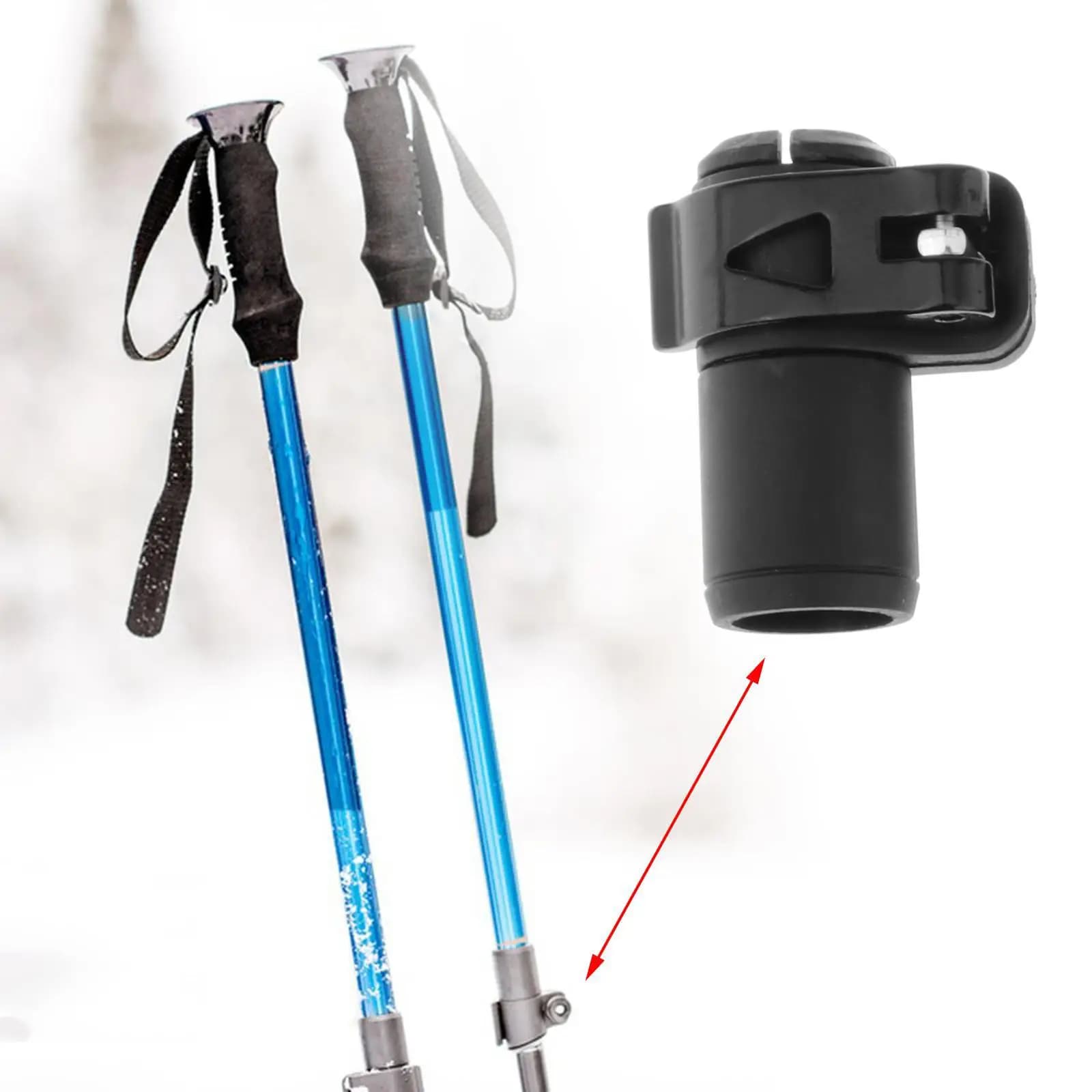 Trekking Stick Durable Aluminum Alloy Lock Buckle Clasp Walking Stick Lock for Climbing Hiking Walking Hiking Walking Hiking