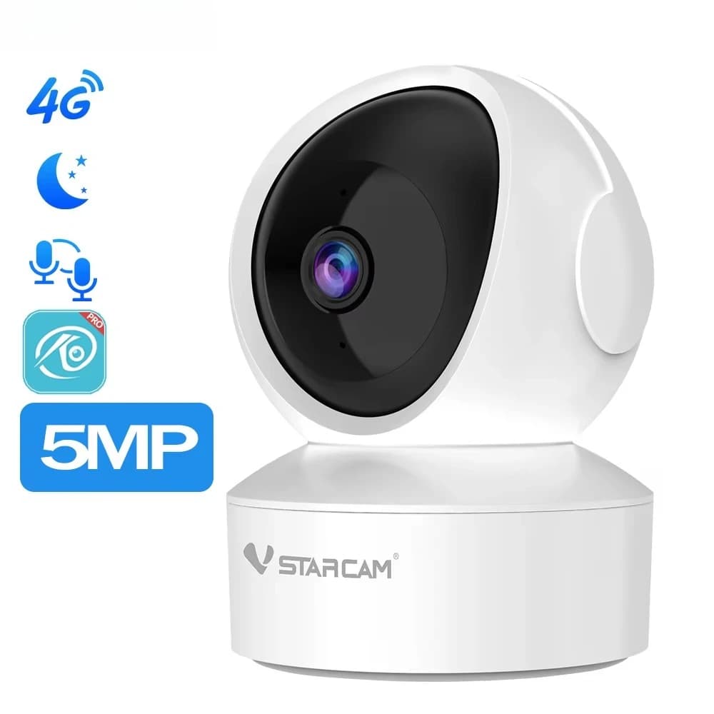 CG49Q Telecamera interna da 4 MP Monitoraggio immagini HD Telecamera 4G Scheda SIM con rilevamento del corpo umano AI Telecamera di sicurezza per animali domestici