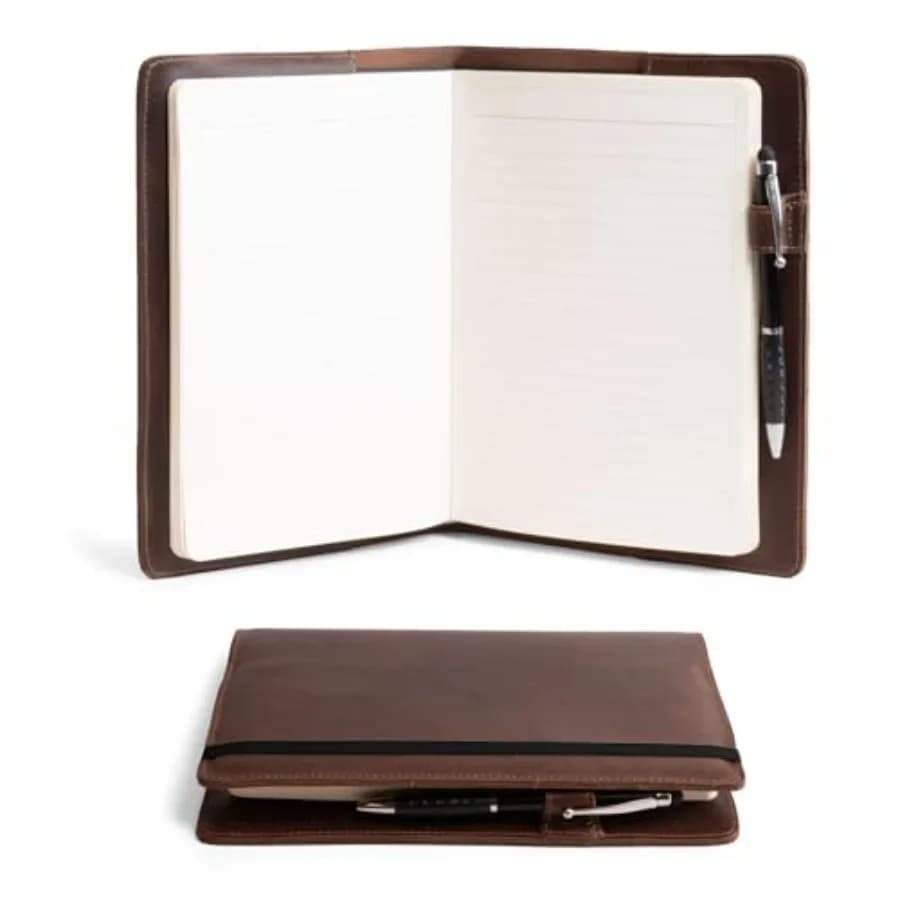 Case for Hardcover Leuchtturm A5 5.75 x 8.25 in. Notebook, Protective Cover for Journal, Personal Planner, Full Grain Leather,
