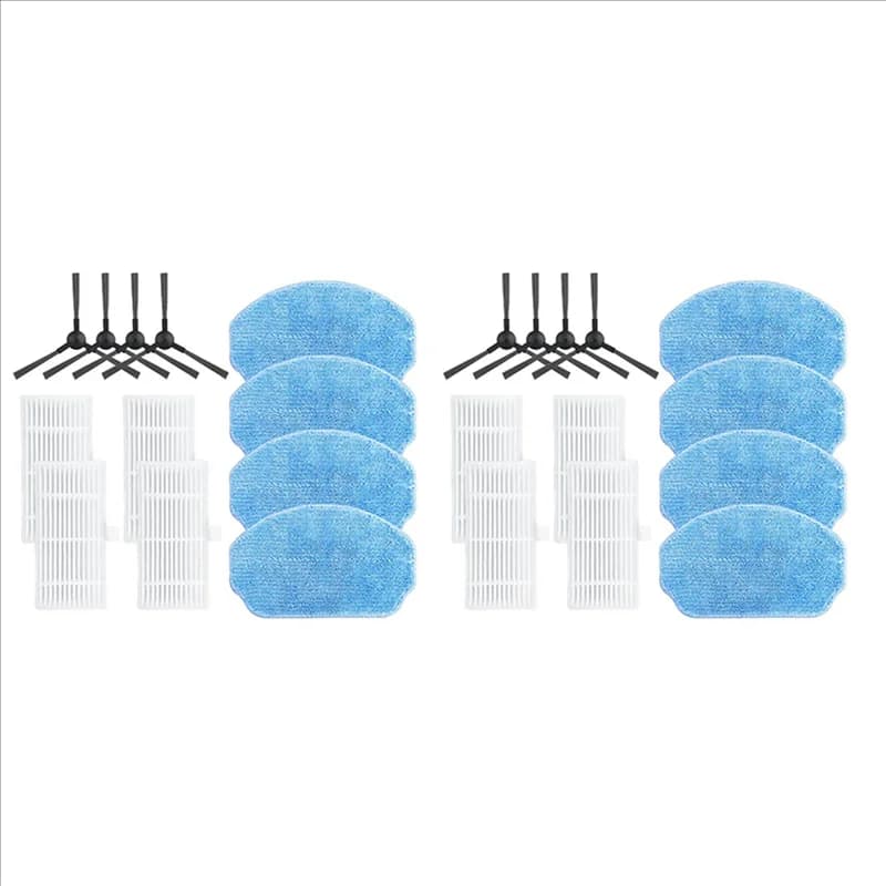 【Vendita calda!】2 Set Per Midea Vcr04w Spazzola Laterale Filtro Hepa Panni Mop Straccio Robot Aspirapolvere Accessori Pezzi di Ricambio