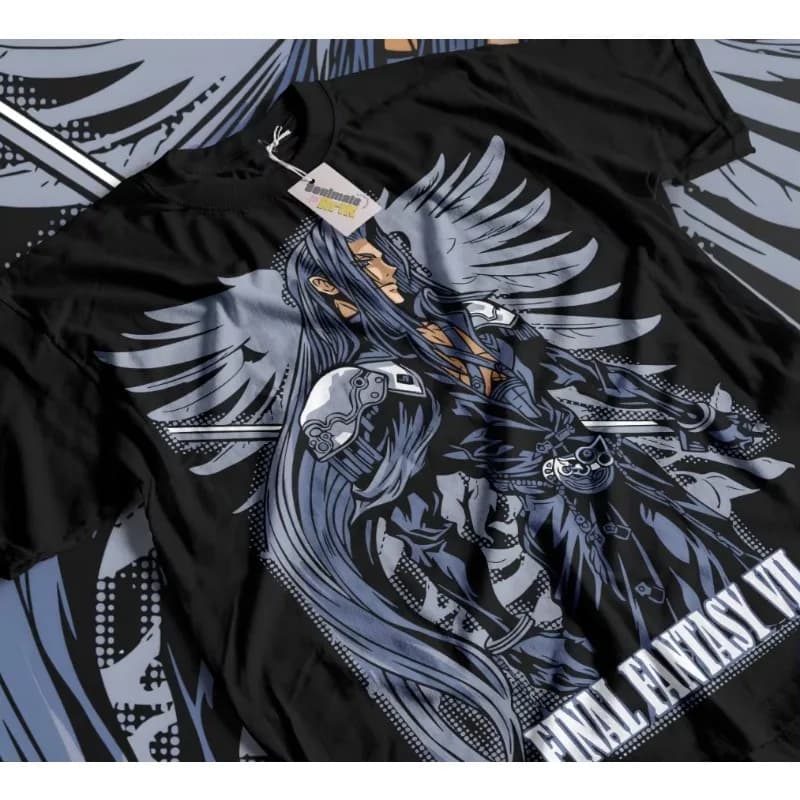 Trend Summer 2025cosplay peripheral Sephiroth T-Shirt FF VII Final Fantasy 7 FF7 Players Unisex Games Soft T-Shirt anime clothes