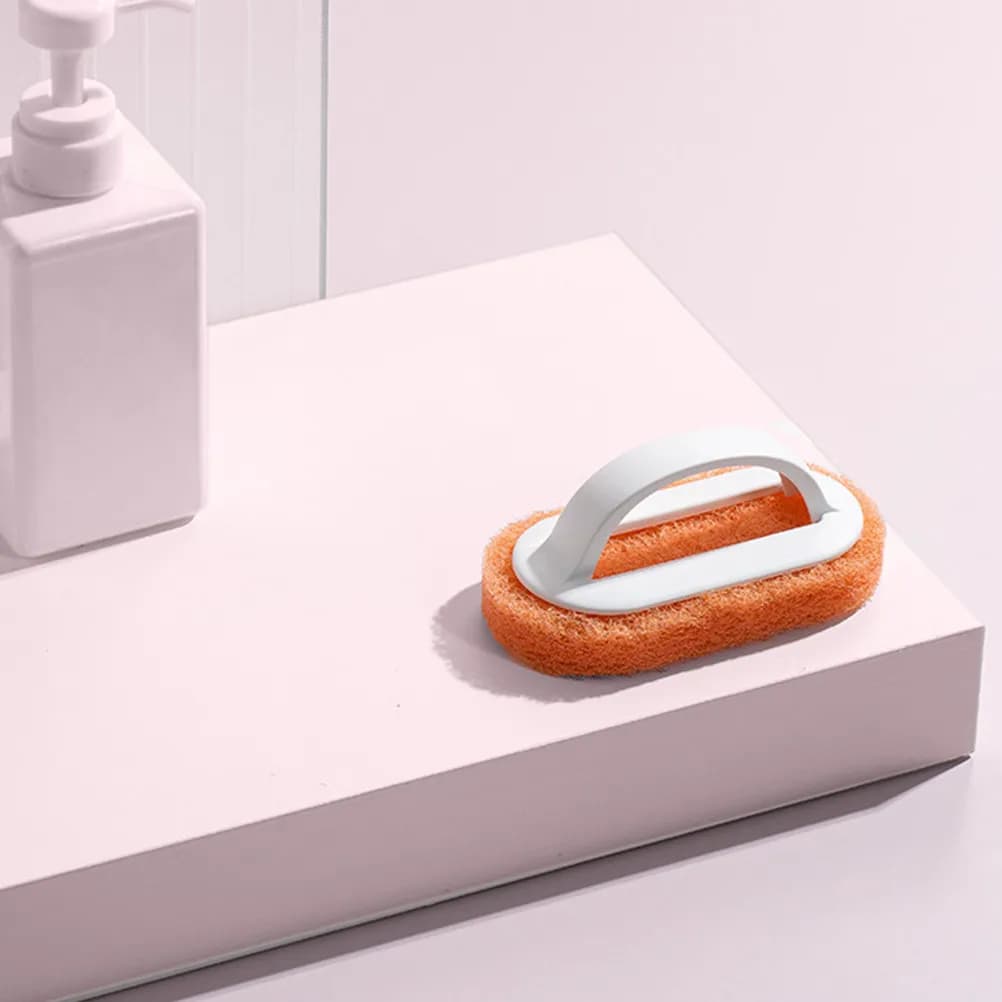 Set di 4 Spazzole Premium per Pulizia Cucina con Manico Ergonomico, per Piatti, Pentole, Tazze, Uso a Secco e Umido, per Piastrelle, Rubinetti, WC, in PP