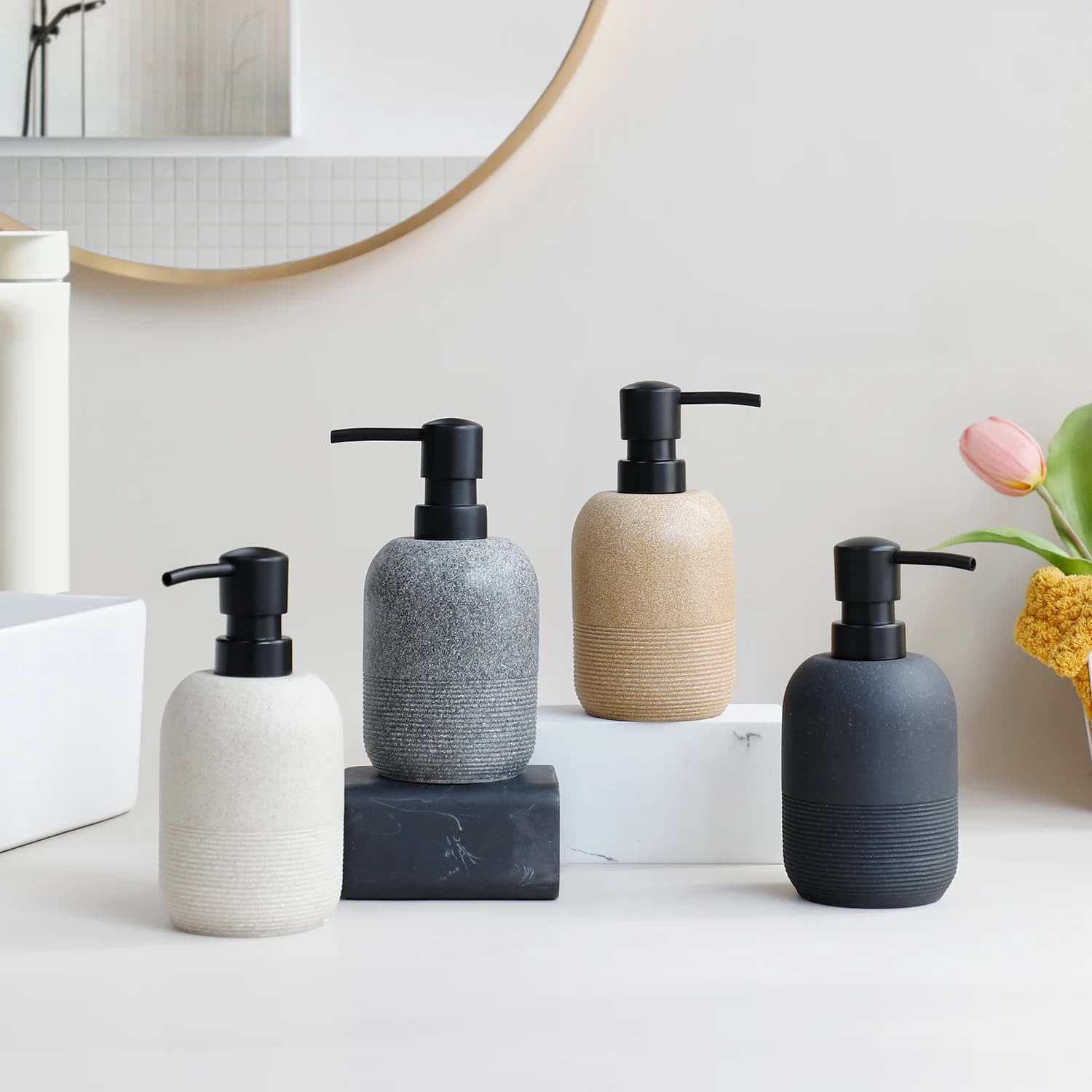 Distributore di sapone per cucina e bagno, bottiglia di ricambio per doccia, bottiglia per agente detergente, bottiglia con pompa manuale, bottiglia separata