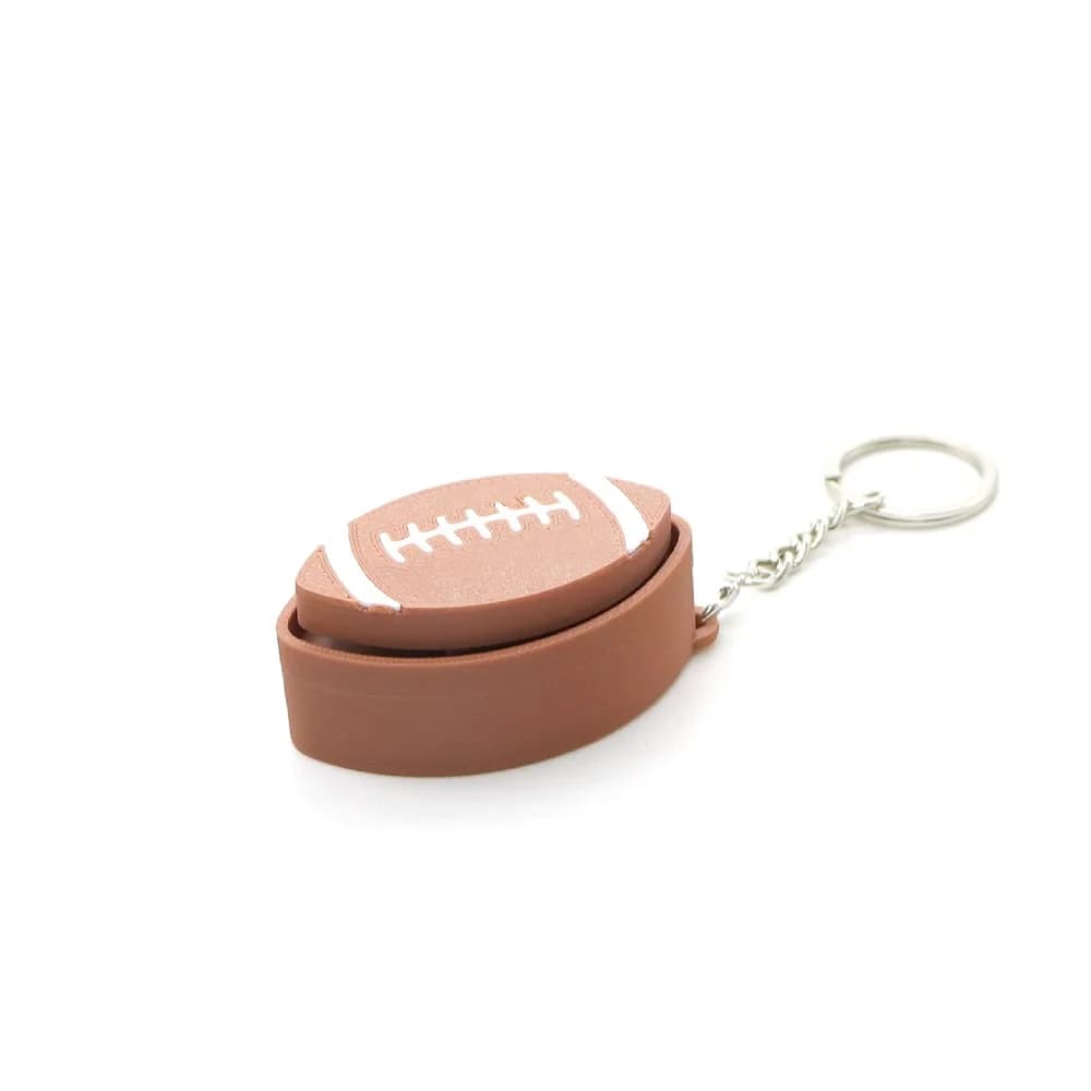 3D Printed Sports Balls Clicker Key Chain Sport Theme Basketball Baseball Sensory Clicker Football Tennis Plastic Funny Fidget