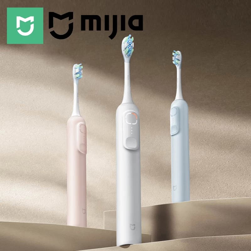 MIJIA Sonic Sweep electric toothbrush, 3 modes, battery life 180 days, IPX8 waterproof toothbrush, smart reminder for teeth cleaning.
