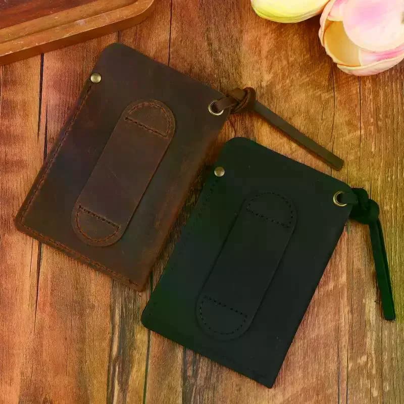 Handmade Genuine Leather EDC Tool Multifunctional Organizer Sheath with Belt Clip for Outdoor Work Carry