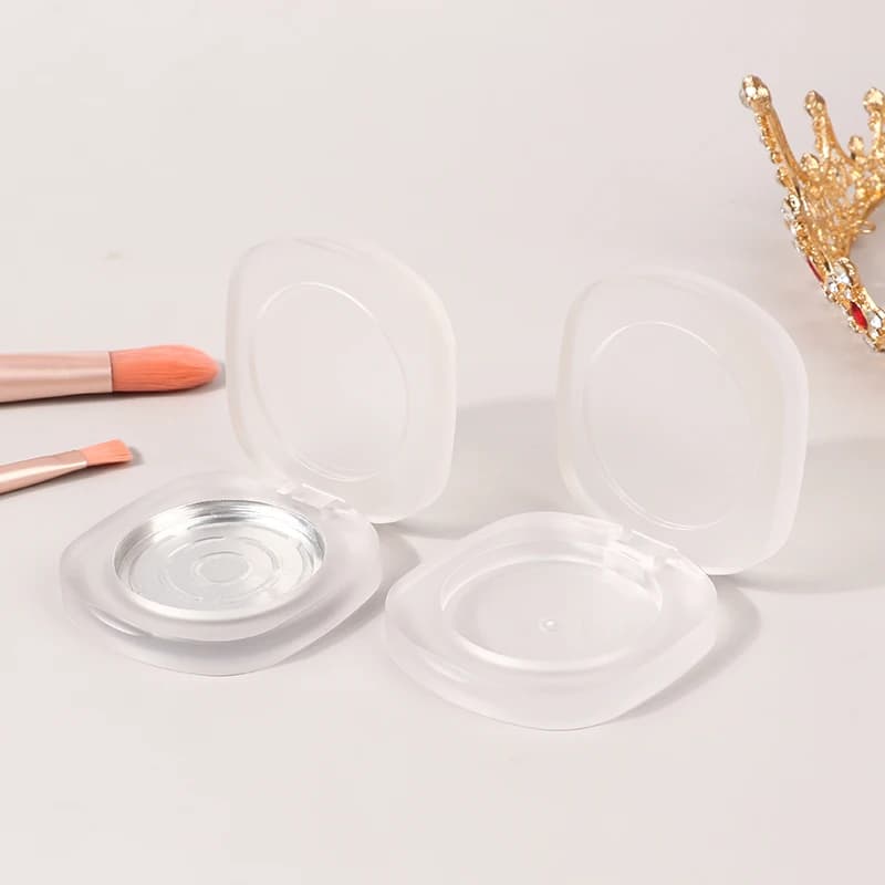Flip Solid Ointment Box Shade Box For Fard High Light Repair Dust Box Round Cosmetic Container Single Glazing Box