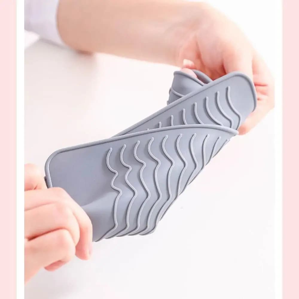 Travel Heat Resistant Portable Carpet Protects Countertops Non-slip Silicone Bearing