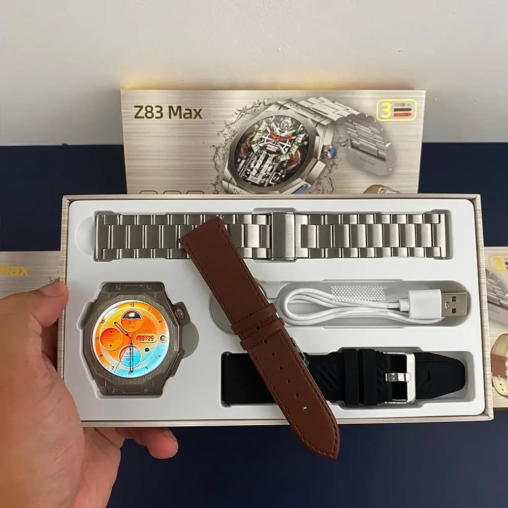 Z83 MAX Supervisory suit AMOLED 1.52 Pollyci RDFit APP Bluetooth call NFC/GIO/Wood/Zanzhu/Qibla Pointer/Bussola