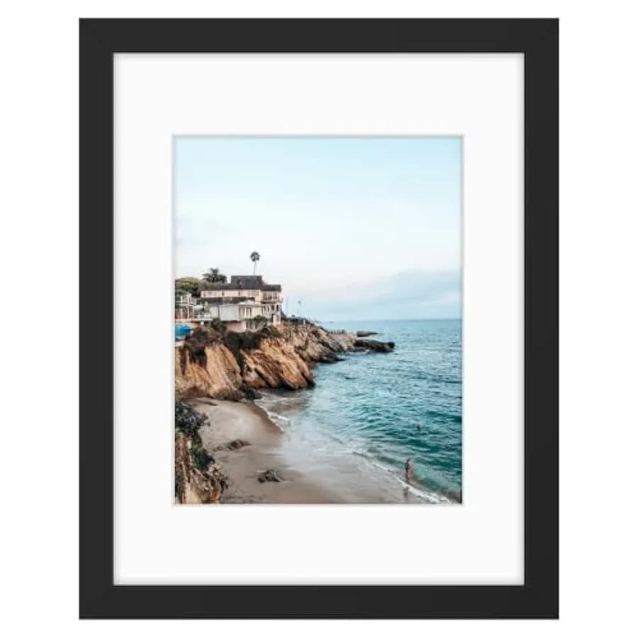 Frames Display Picture with Mat or Photo Without Mat, Shatter-Resistant Glass, Pre-Installed Wall Mounting Hardware