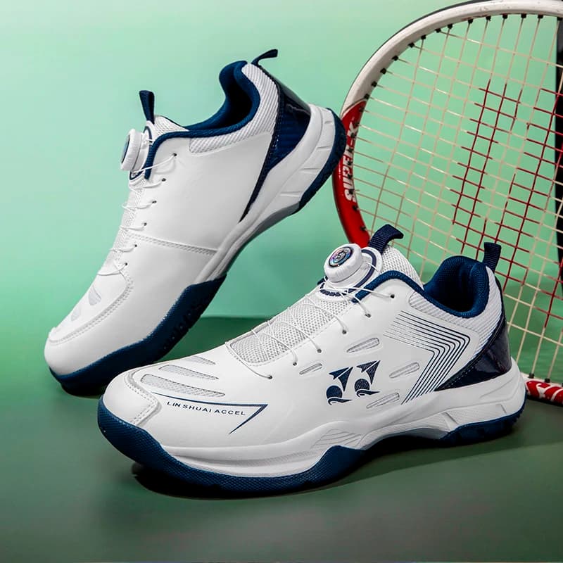 Luxury Professional Mens Tennis Shoes Women Badminton Shoes Volleyball Shoes Indoor Lightweight Athletic Training Shoes Sneakers