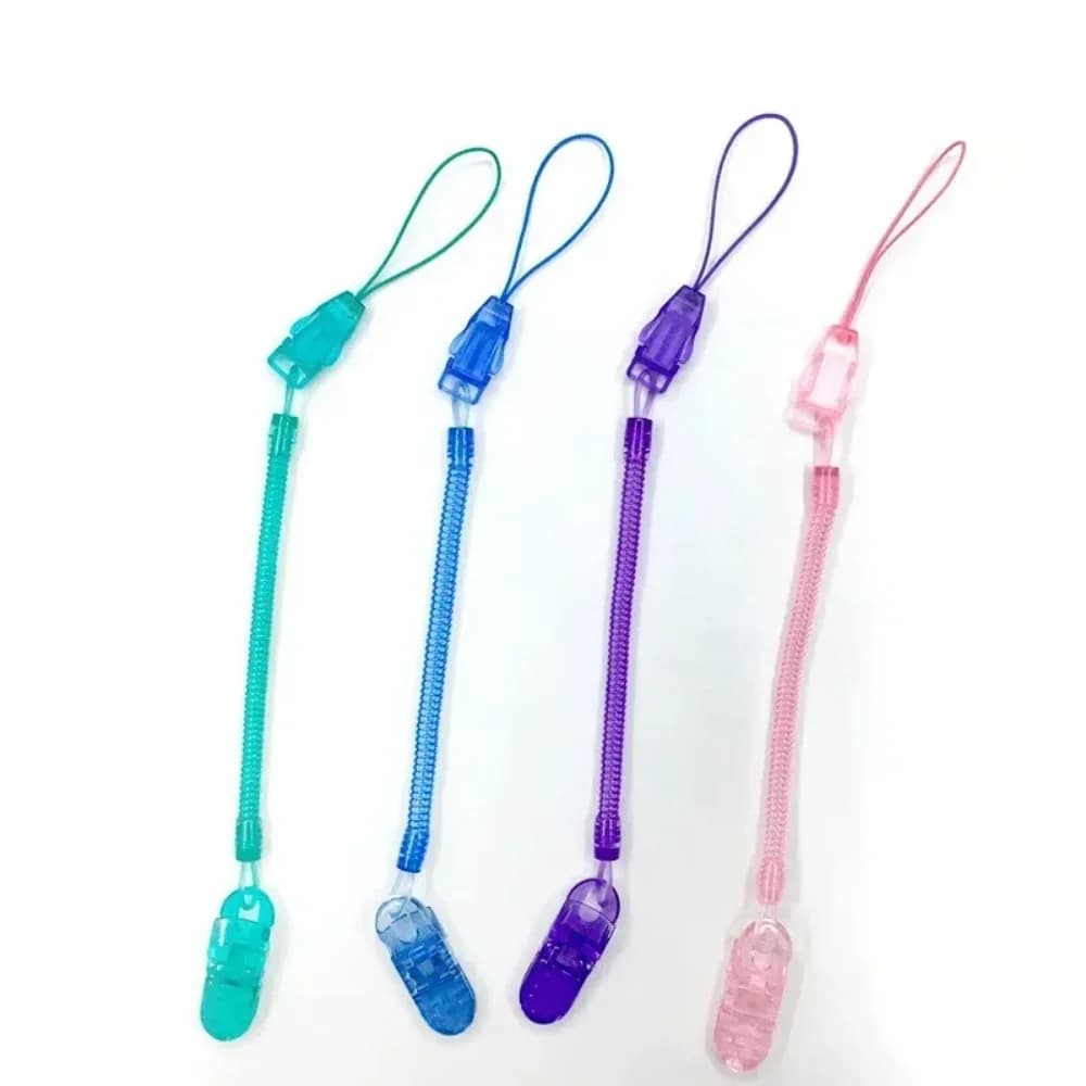 1 Pezzo Catenella Portaciuccio con Clip per Neonati e Bambini, Giocattolo da Masticare per Neonati