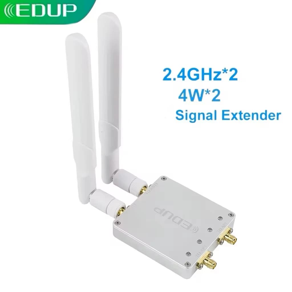 EDUP AB023S Ripetitore WiFi Dual Band 2.4GHz 4W ad Alta Potenza, Amplificatore di Segnale per Connettività Estesa