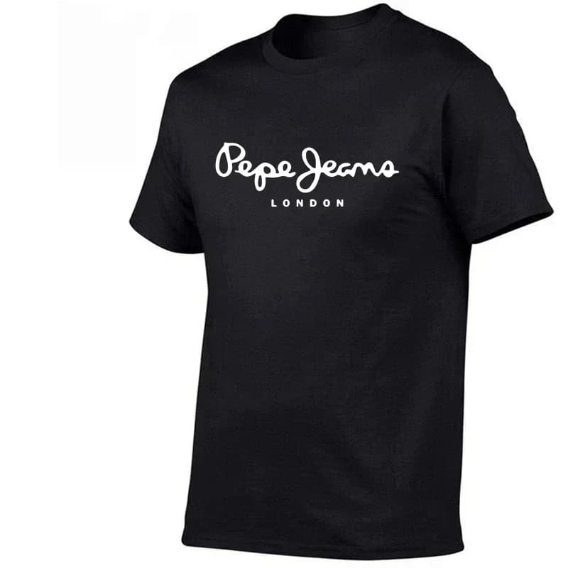Nuovissima T-Shirt con Logo Pepe-Jeans-London 2026, Maglietta Estiva a Maniche Corte per Uomo/Donna, T-Shirt Popolare Unisex