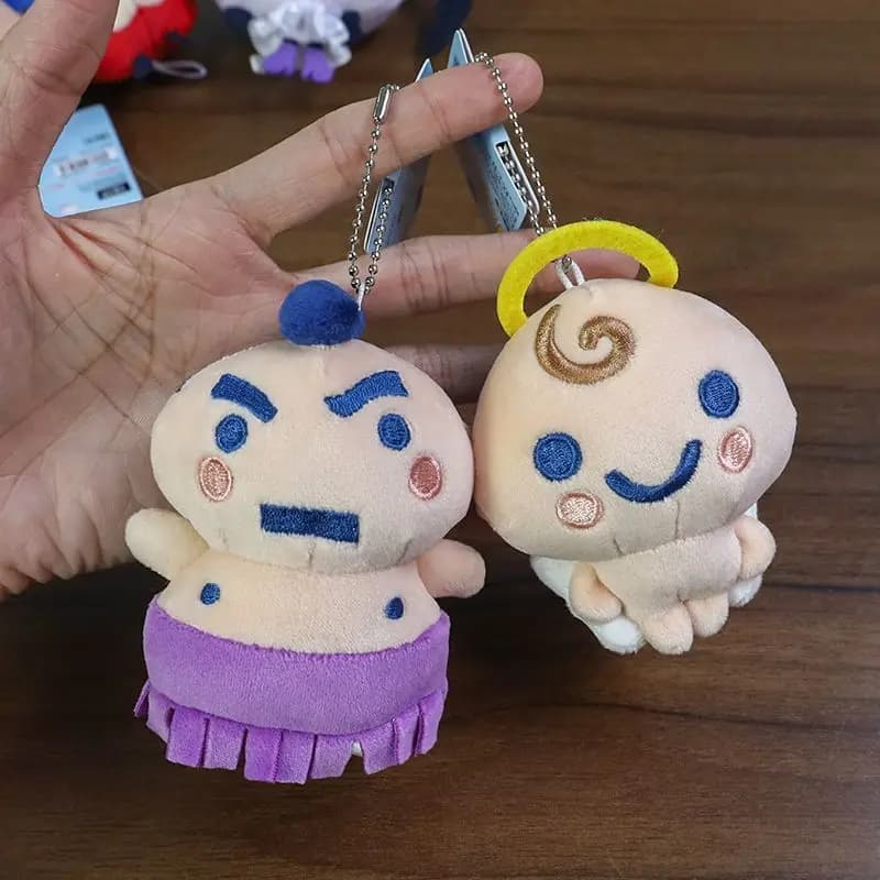 Tamagotchi Apple Sumo Sausage Mouth Bambola di peluche morbida con imbottitura, ornamento da appendere al zaino, portachiavi, decorazione, regalo di compleanno per bambino e bambina
