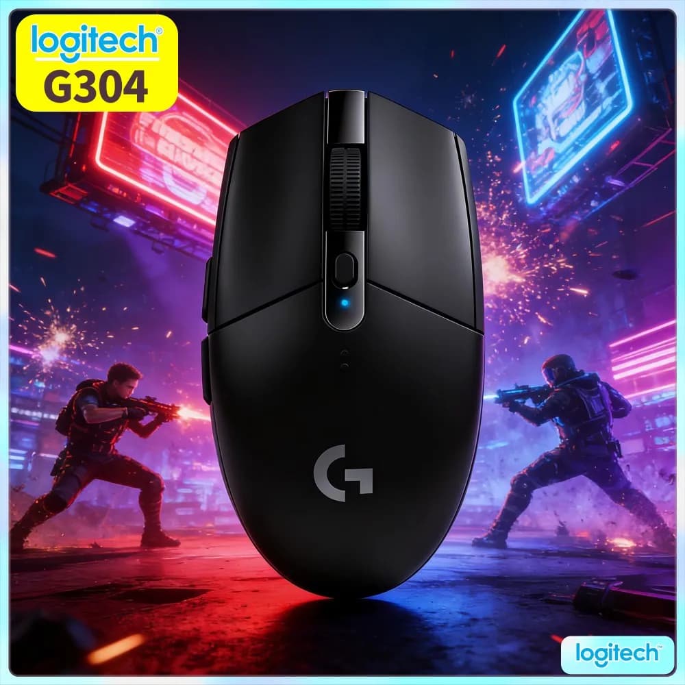 Logitech G304 LIGHTSPEED Wireless Gaming Mouse Tuned For Competitive Game And Normal Daily Office Productivity Work Task
