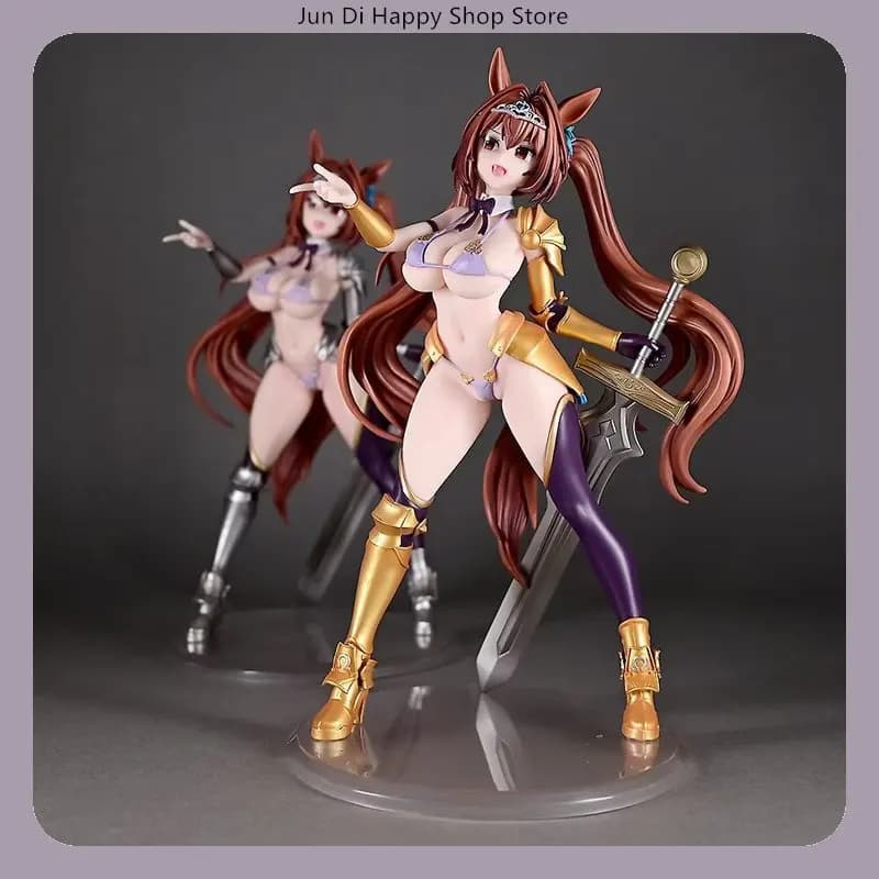 ​ ​ Costume da bagno Shining Pretty Derby Daiwa Scarlet da 25 cm Ver. Regalo della statua della figura del PVC del anime di Posa in piedi dell'oro o dell'argento ​