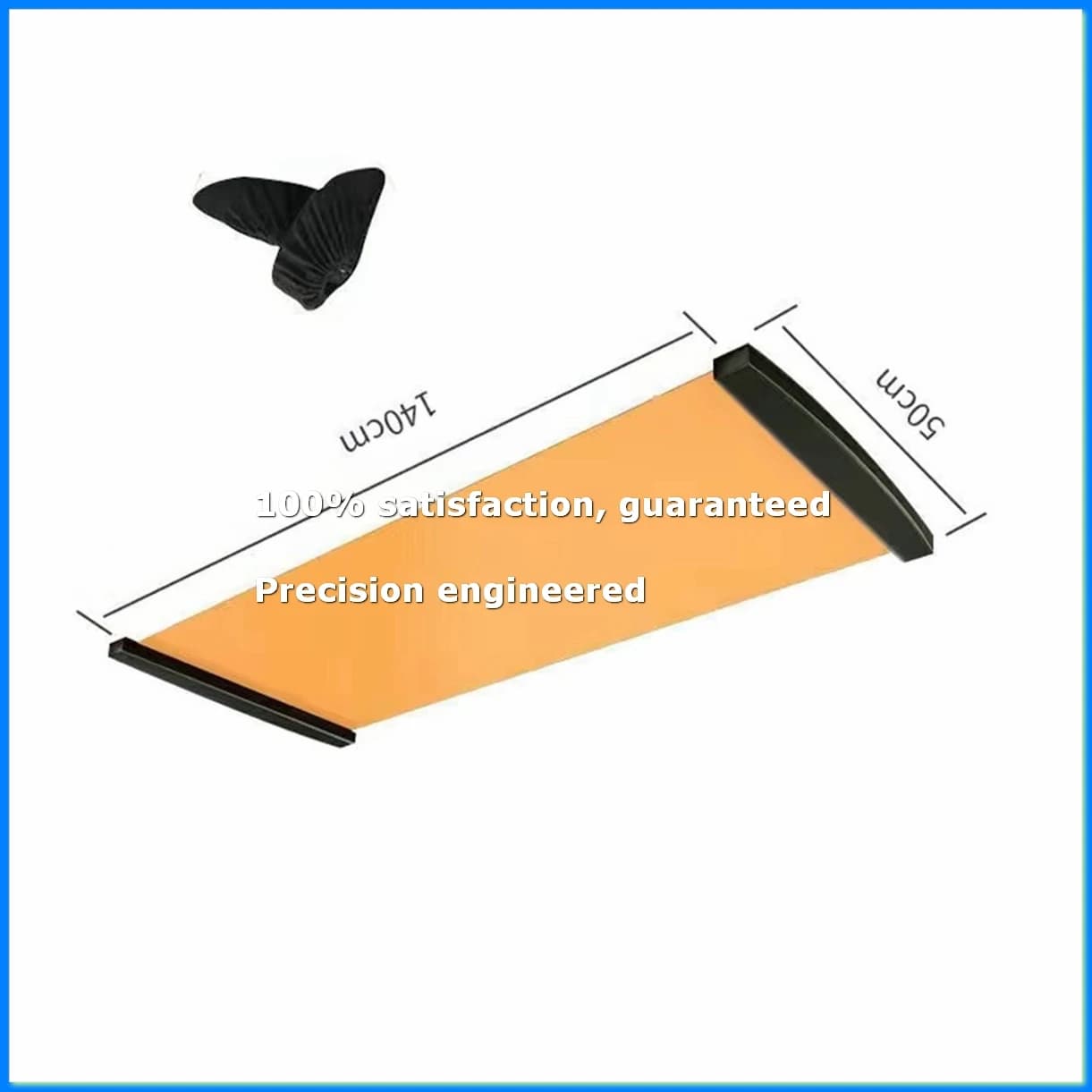 Yoga Sliding Mat Sports Fitness Glide Plate Core Exercise Running Skating Leg Training Board Gym Equipment Orange 140cm-A49I