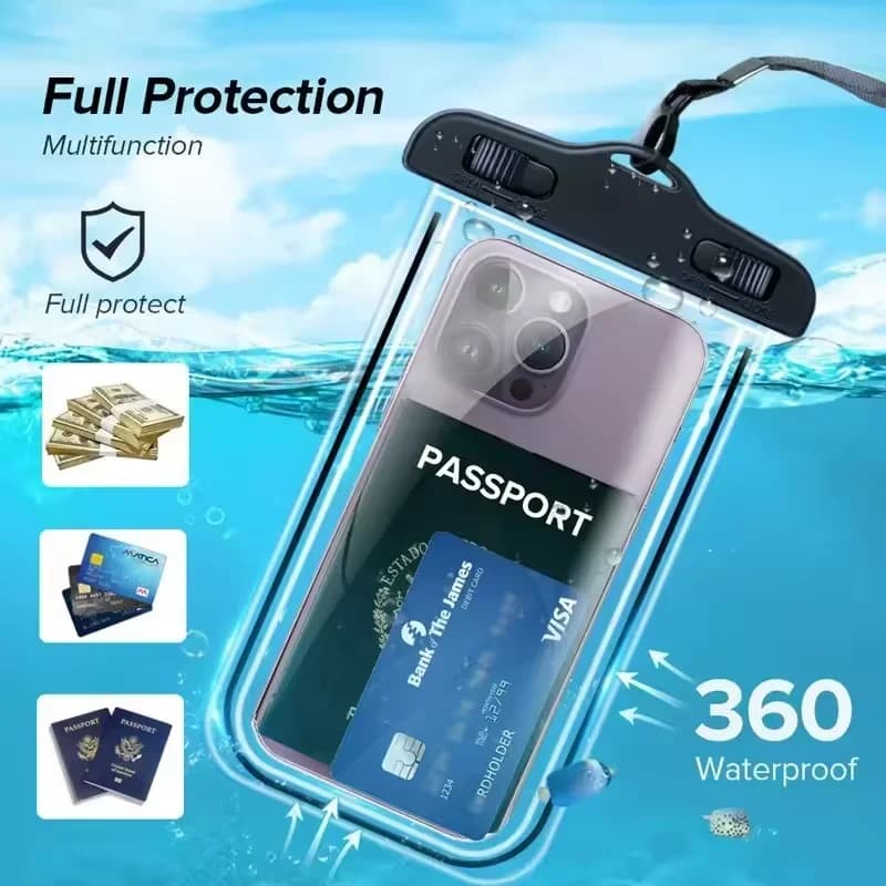 Phone case with waterproof floating airbag for swim bag for iPhone 11 12 13 14 Pro Max Samsung S23 S22 Xiaomi 13 Huawei P30 20 Lite Cover