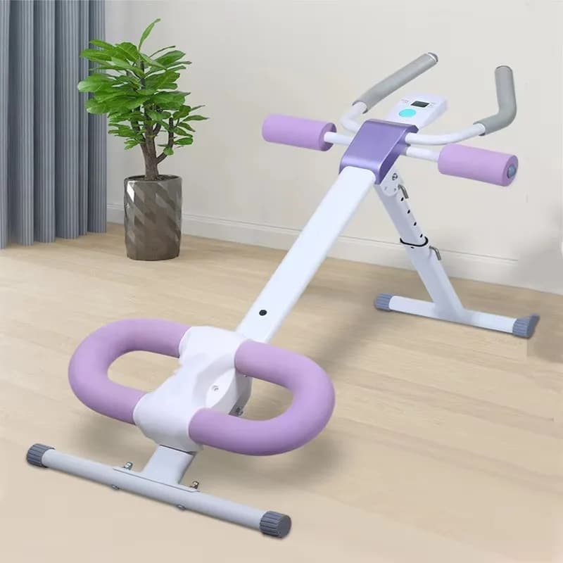 Foldable Gym Training Equipment at Home AB Core Vita Trainer LCD Screen Life Slimming Abdominal Exercise Machine With Bench Roller