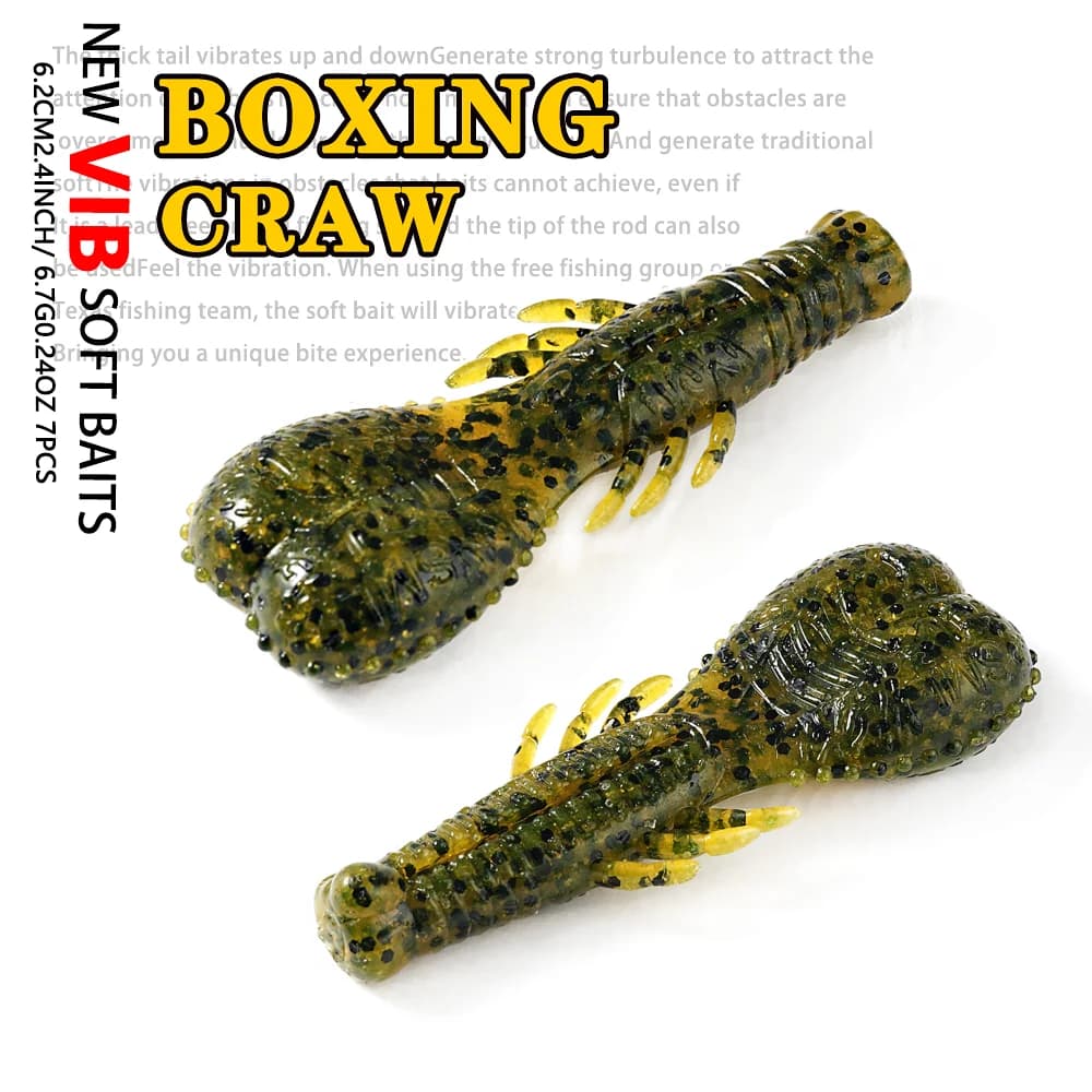 SUNMILE Stick Bait 6.2cm6.6g Casting Pesante Ponderato Esche di Plastica Morbida Craw Esche Artificiali Silicone Shad Lure Per La Pesca Alla Spigola
