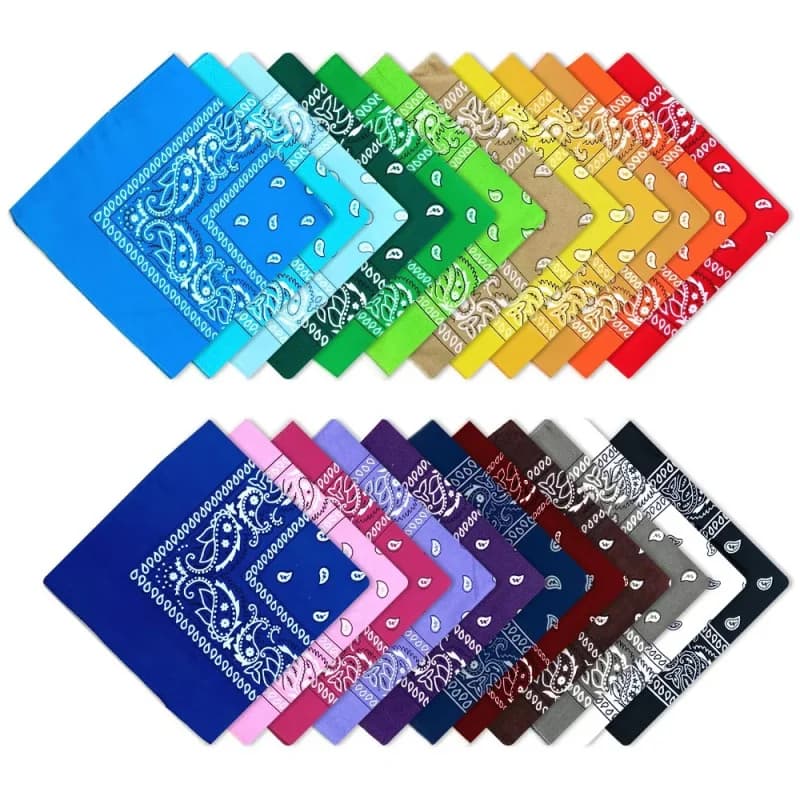 Unisex Men's and Women's Fashion Bandana, Accessories for Cycling and Open Sport Hair, Square Scarf