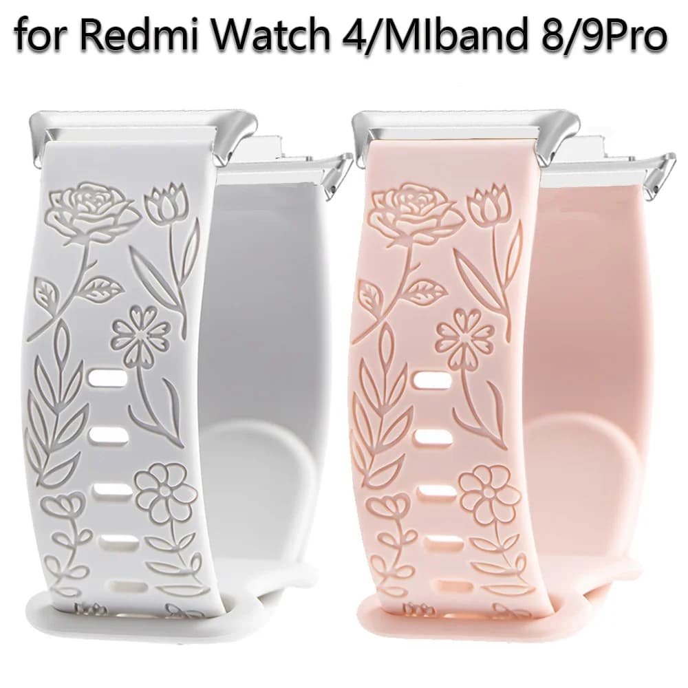 Cinturino Sculptures per Redmi Watch 4 Cinturino magnetico in silicone per Xiaomi Mi Band 8 Pro 9Pro Accessori braccialetto Smartwatch Correas