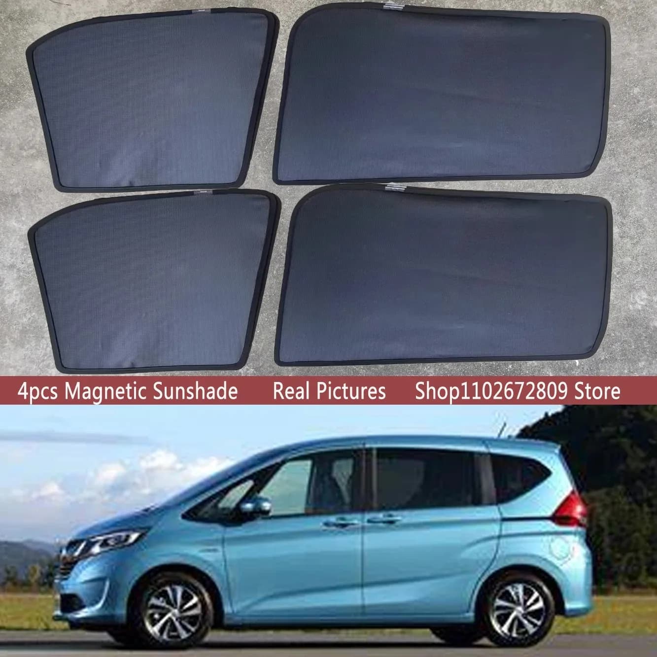 Parasole magnetici per auto, tendine parasole per telaio del parabrezza, per Honda Freed GB5 GB6 GB7 GB8 2017-2023 2022 Accessori