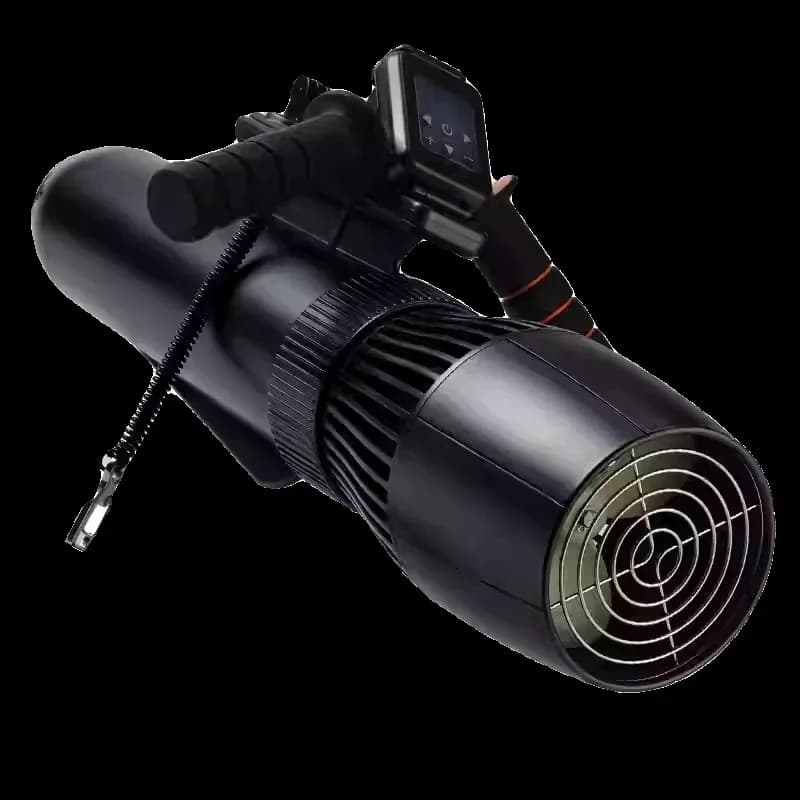 Propulsore Subacqueo da 700W, 10km/h con Display Remoto e Protezione Elica, Propulsore Dual-Use per SUP e Kayak, per Immersioni e Snorkeling