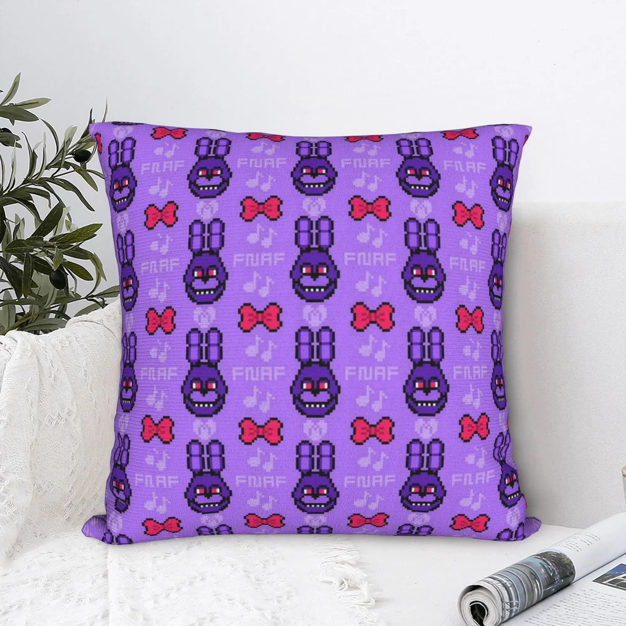 Car Decorations Fnaf Freddys Horror Game Bonnie Pillow Covers Merch Multi-Measure Square Covers