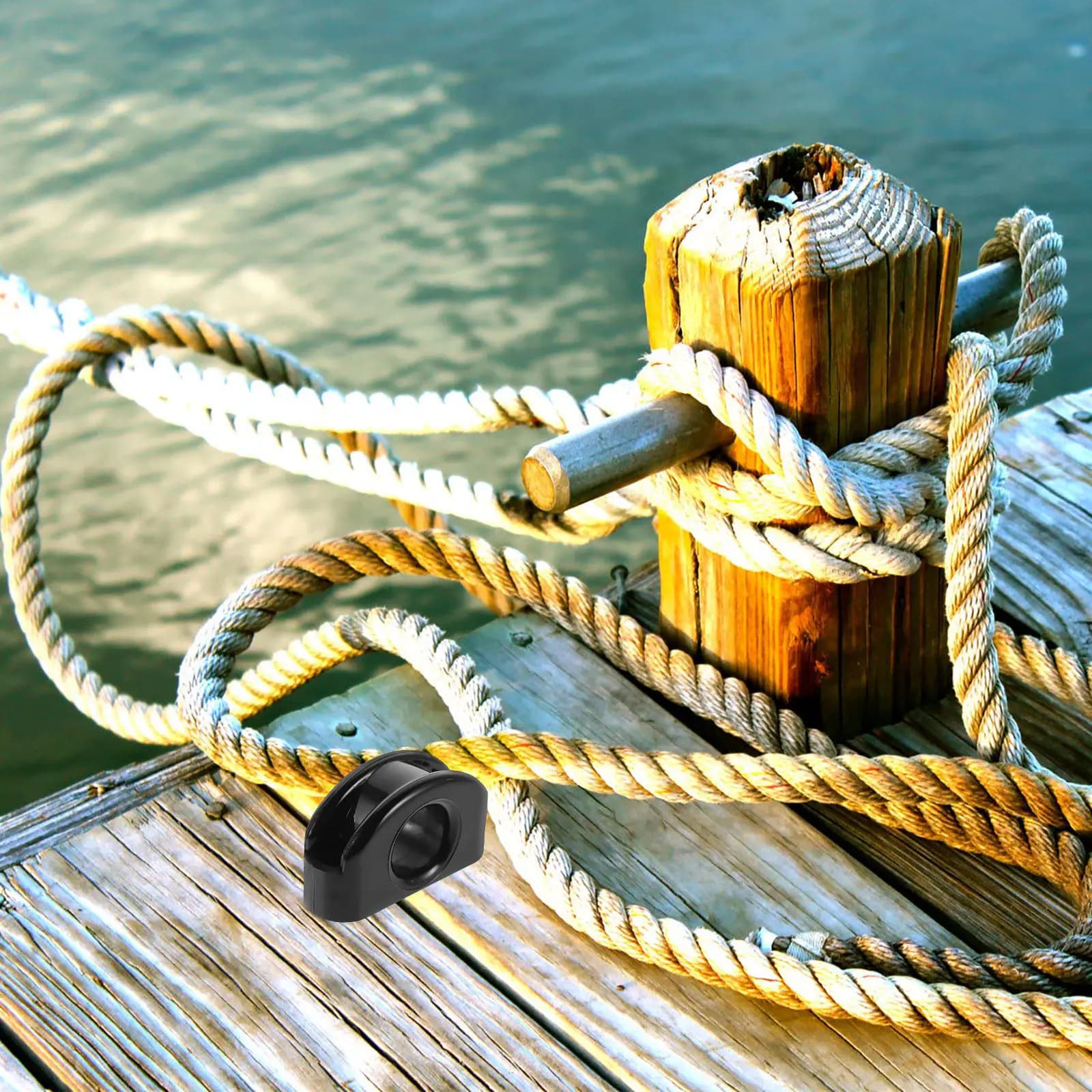 2Pcs Nylon Marine Pulley Guide for Kayak Yacht Boat Fishing Line Rope Cable Smooth Large Roller Wheel Corrosion Resistant Easy