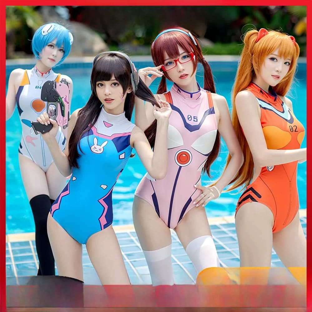 Halloween Cross-Border Cosplay Suit Swimsuit Jiong Dva Elegantly Tightened One-Piece Outfit for Women by Chinese Manufacturer