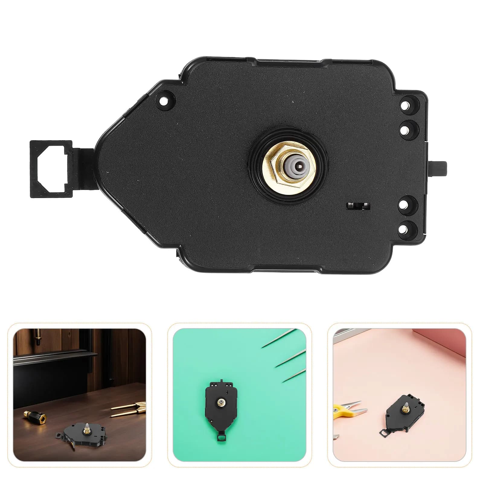 2 Pezzi Meccanismo Silenzioso al Quarzo per Orologio a Pendolo, Ricambio con Asta Lunga 23,5mm, Componenti per Riparazione Orologio da Parete Fai-da-Te