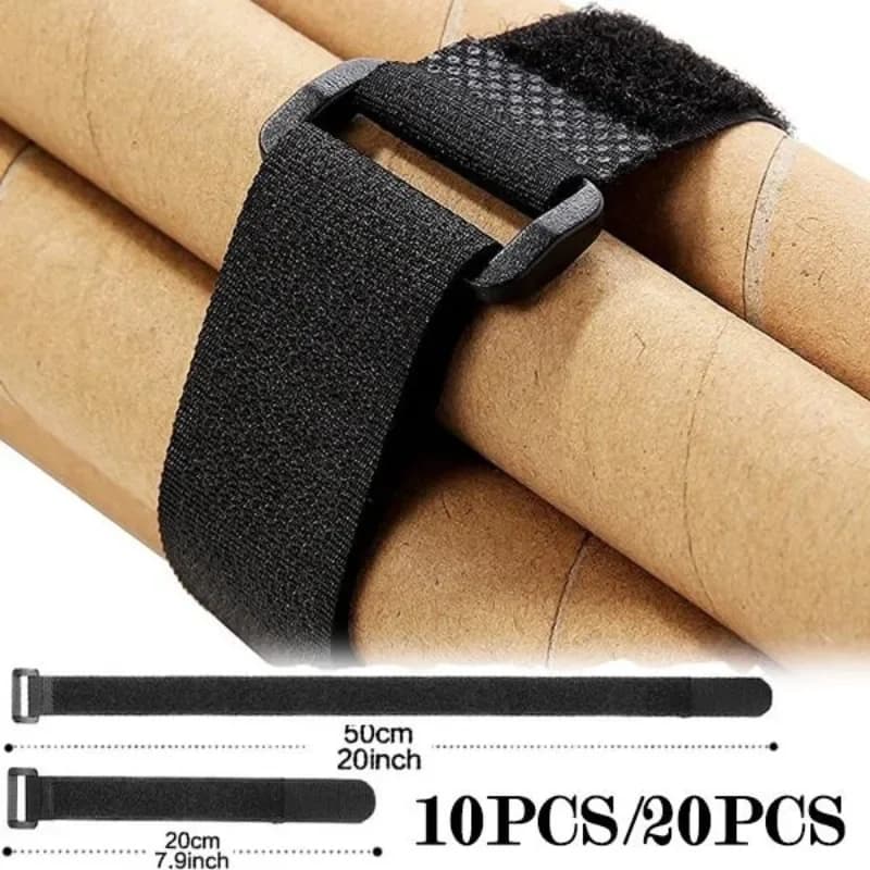 10PCS/20PCS Gancio e Anello Riutilizzabili di Fissaggio Cavo in Nylon Cinghie di Fissaggio Fascette Funzionali Durevoli Lunghezza 20cm /50cm Opzionale