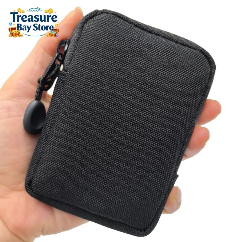 Portable Mini EDC Pouch Storage Pocket Wallet Polyester Coin Purse Utility EDC Pouch Organizer For Cards Keys Coins Essentials