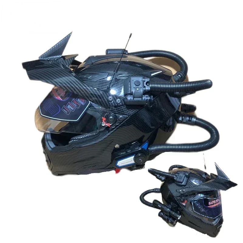 Retro Helmet Motorcycle Off-road Rally Helmets Cool Bluetooth Laser Capacete Moto