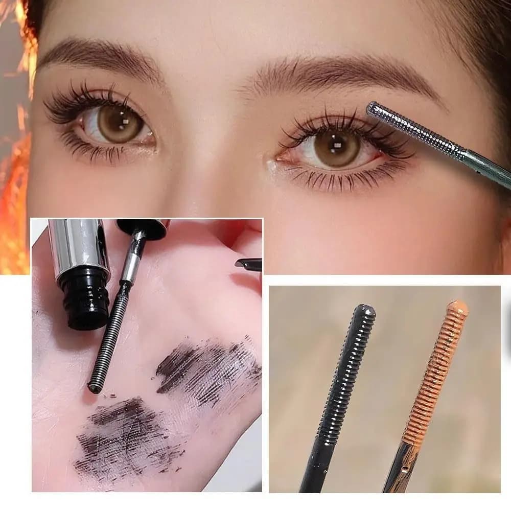 Black Mascara Iron Effect, Without Brush, Waterproof, Long Life, Washable, for Extension Eyelash