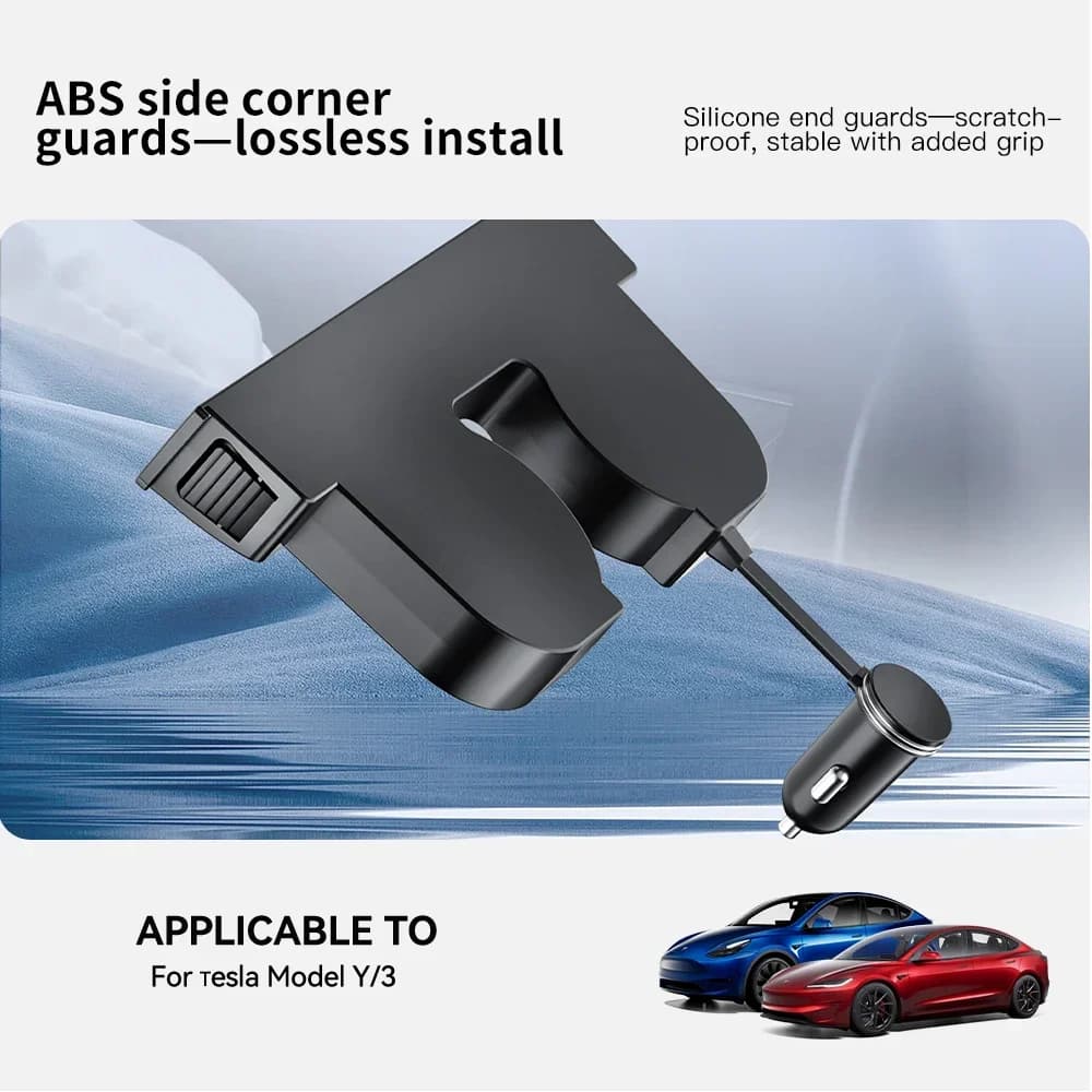Nuovo Per Il Nuovo Tesla Modello Y 3 Juniper Highland 2025 45W Caricatore Rapido Dock di Espansione Auto USB Shunt Hub Docking Station Intelligente