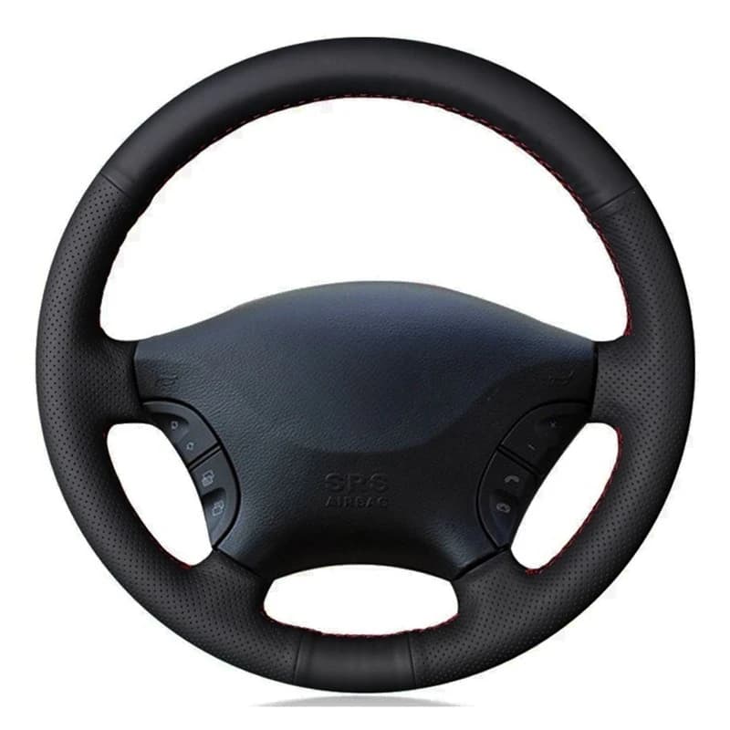 Coprivolante per auto in morbida pelle nera per Mercedes Benz W639 Viano Vito 2006-2015 Volkswagen Crafter 2006-2016