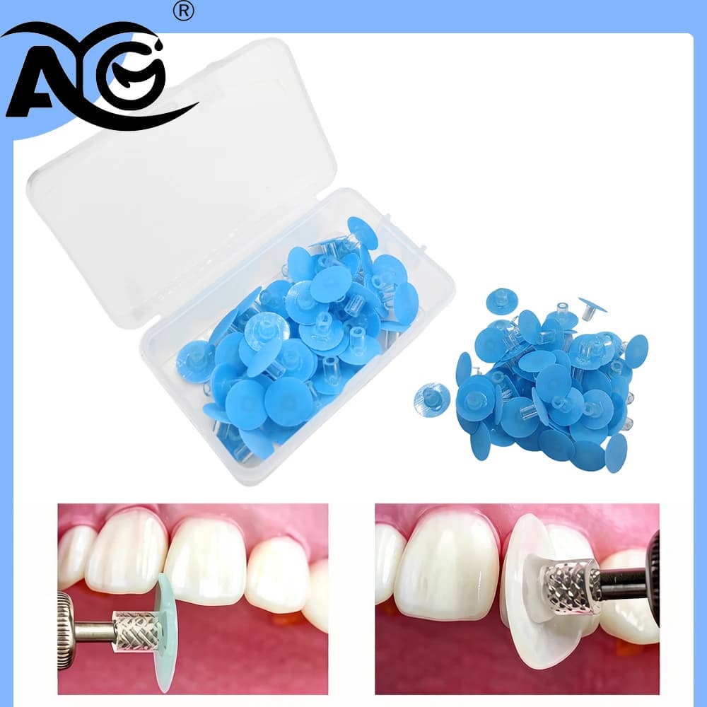AG 100 pz Dischi Lucidanti per Compositi Dentali, Dischi per Finitura Compositi, Materiale Sbiancante per Denti, Lucidatore Odontoiatrico