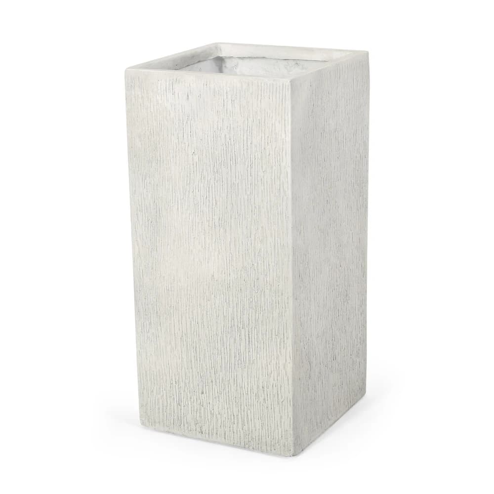Vaso Decorativo Moderno in MGO per Interni ed Esterni, Resistente alle Intemperie, Contenitore per Fiori e Piante per Casa, Giardino, Patio, Balcone