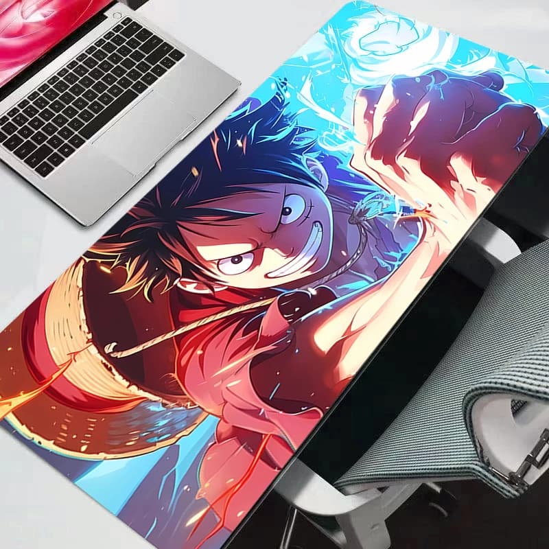 Play Mouse Carpet Anime Speed, One Piece, big mat for keyboard, computer mousepad, durable