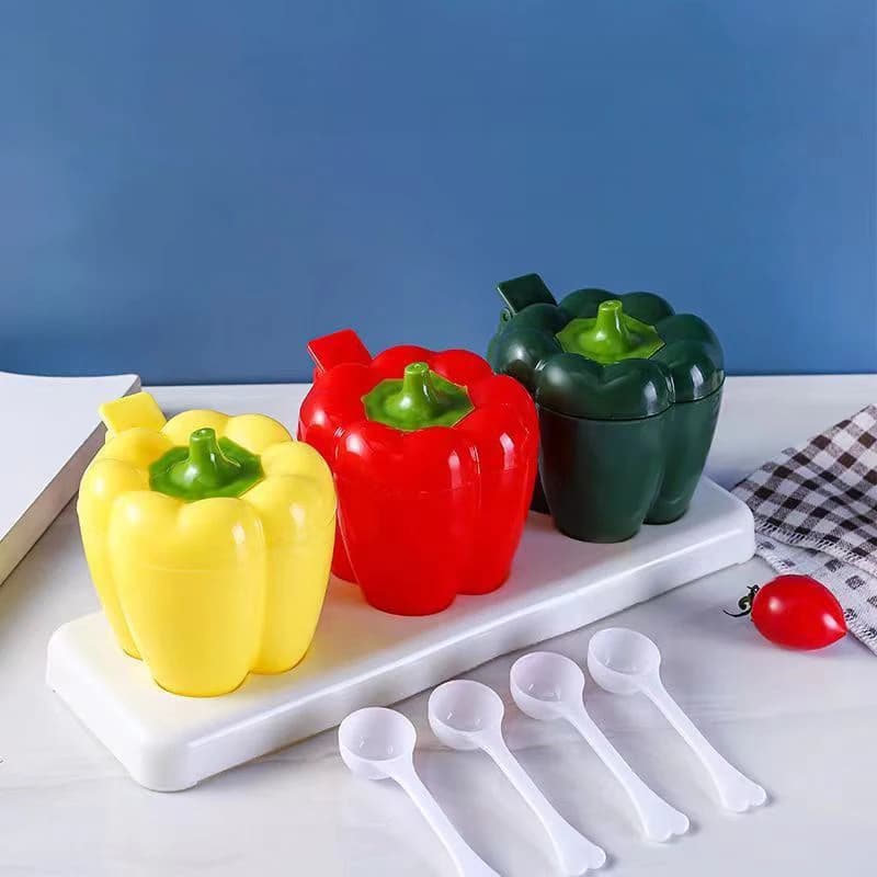 Set di 1 Contenitore Creativo in Plastica per Spezie, Organizzatore per Campeggio e Cucina, Bottiglia per Condimenti